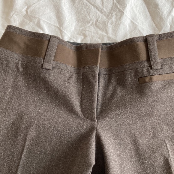 Celine Chocolate Brown Wool Dress Trousers. - Picture 6 of 8